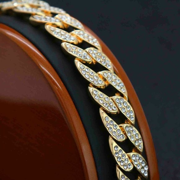 14k Gold 8" Cuban Bracelet - Picture 3 of 3